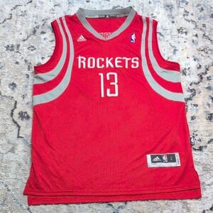 Adidas NBA Houston Rockets #13 James Harden Jersey Men’s L Red Swingman